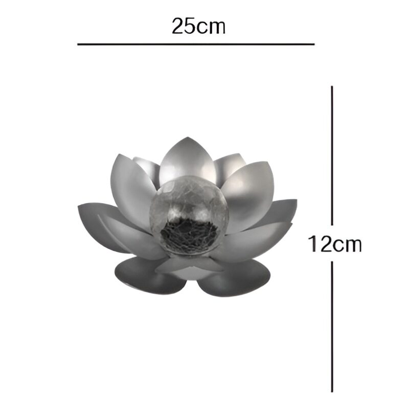 Đèn hoa sen thủy tinh năng lượng mặt trời QM6798 7