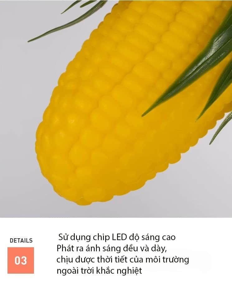 Đèn led trang trí dây thả quả ngô độc đáo D8438 13