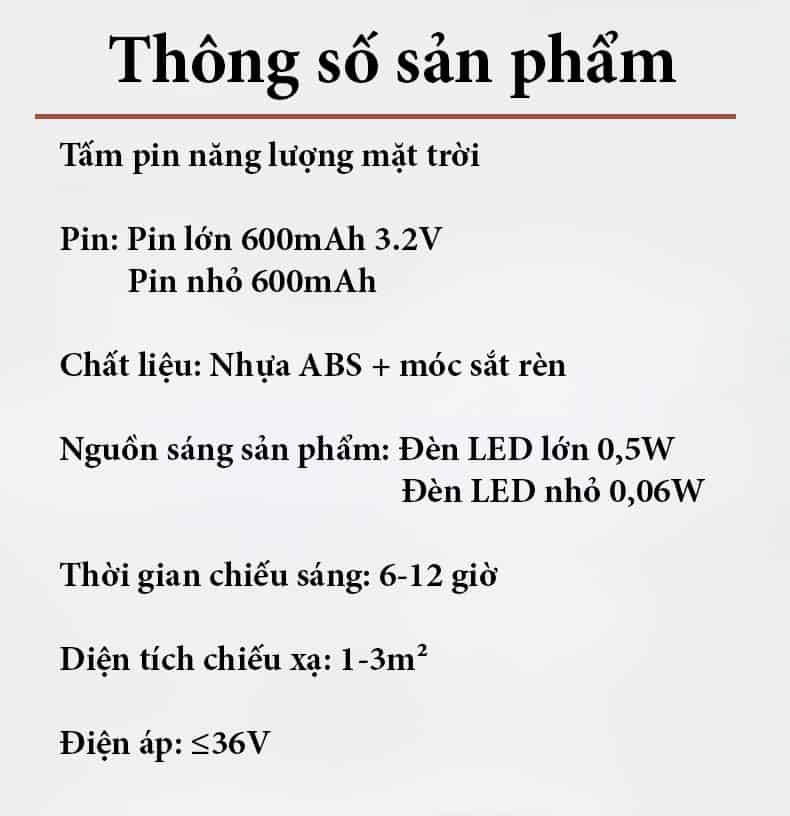 Đèn lồng treo cổ điển năng lượng mặt trời YF7034 16