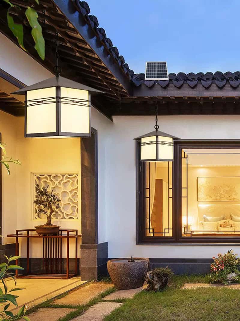 Đèn thả trang trí cổng năng lượng mặt trời LH6046 20