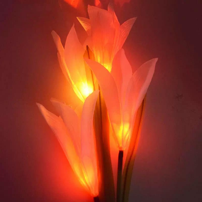 Đèn tiểu cảnh hoa lily năng lượng mặt trời RH1203 13