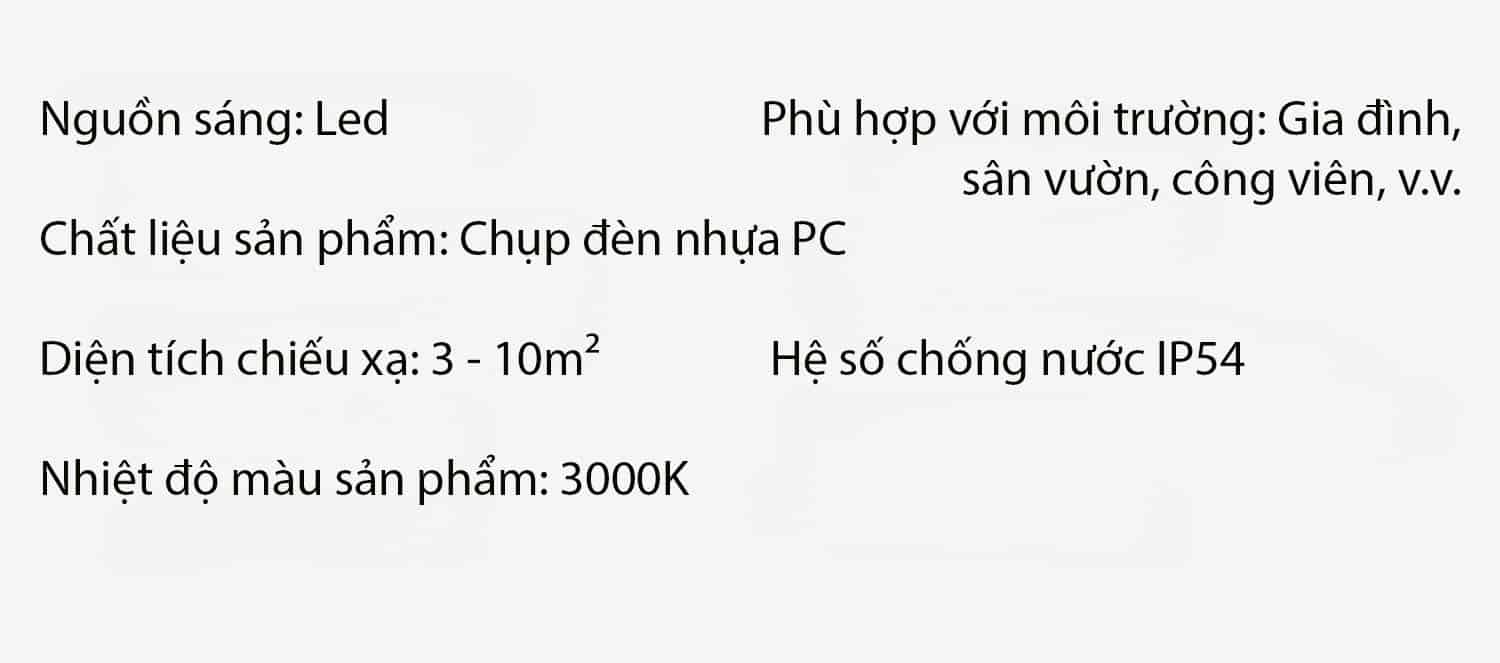 Đèn trang trí chống nước hình quả trứng SQC037 16