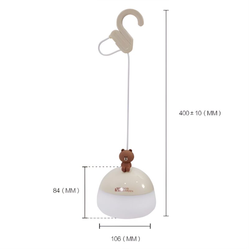 Đèn trang trí gấu nâu di động ngoài trời H240 7