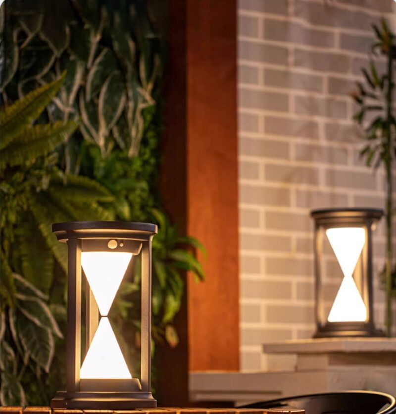 Đèn trang trí sân vườn đồng hồ cát YDX365 3
