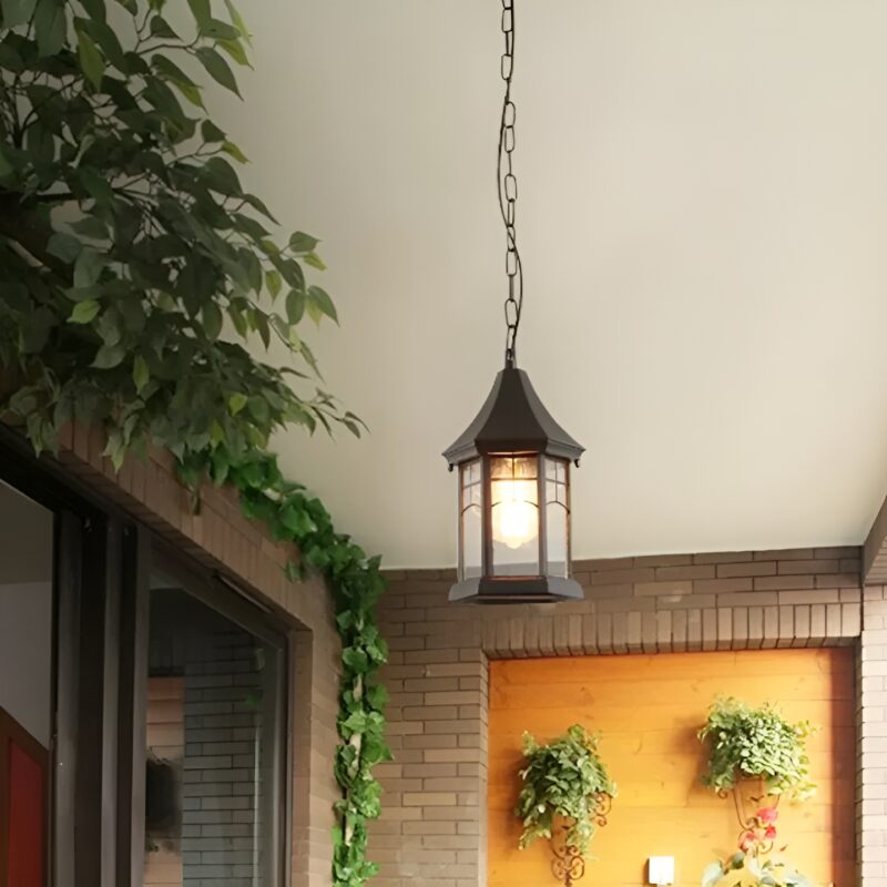 Đèn treo ban công sân vườn kiểu Châu Âu GY2462 2