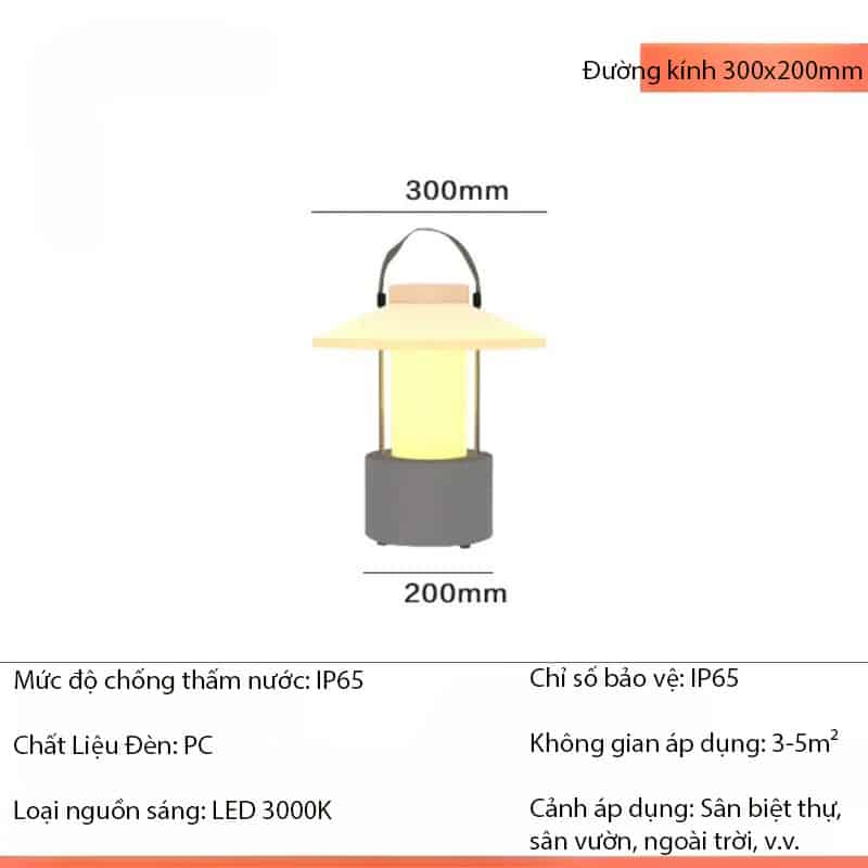 Đèn treo trang trí sân vườn chống thấm nước Y1003 12