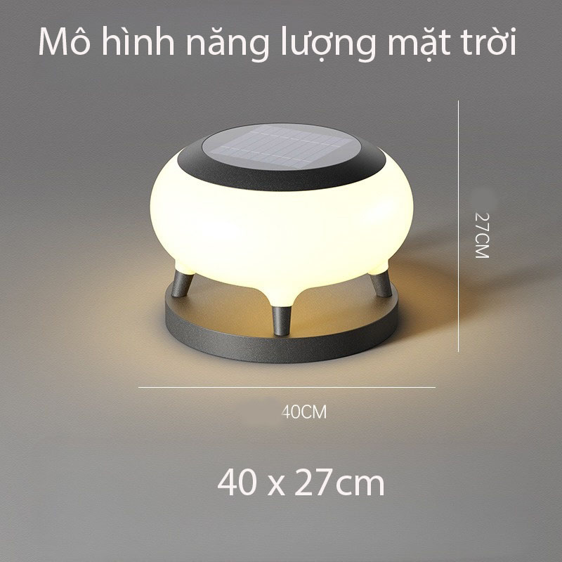 Đèn trụ cổng năng lượng mặt trời độc đáo HK070 12