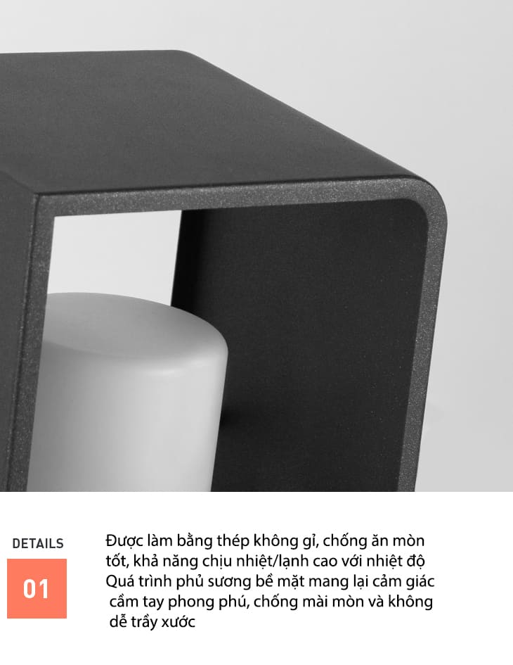 Đèn trụ đồng ngoài trời sân vườn C6518 17
