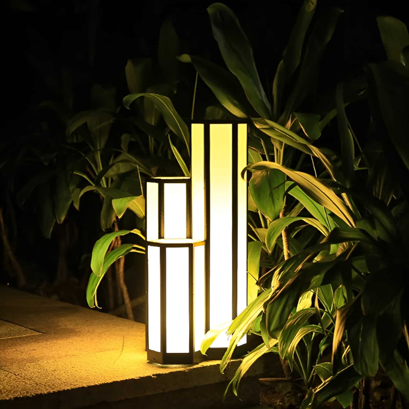 Đèn trụ lục giác chiếu sáng sân vườn phong cách Ý YG6026 9