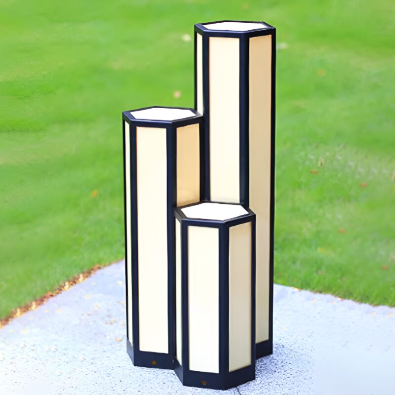 Đèn trụ lục giác chiếu sáng sân vườn phong cách Ý YG6026 5