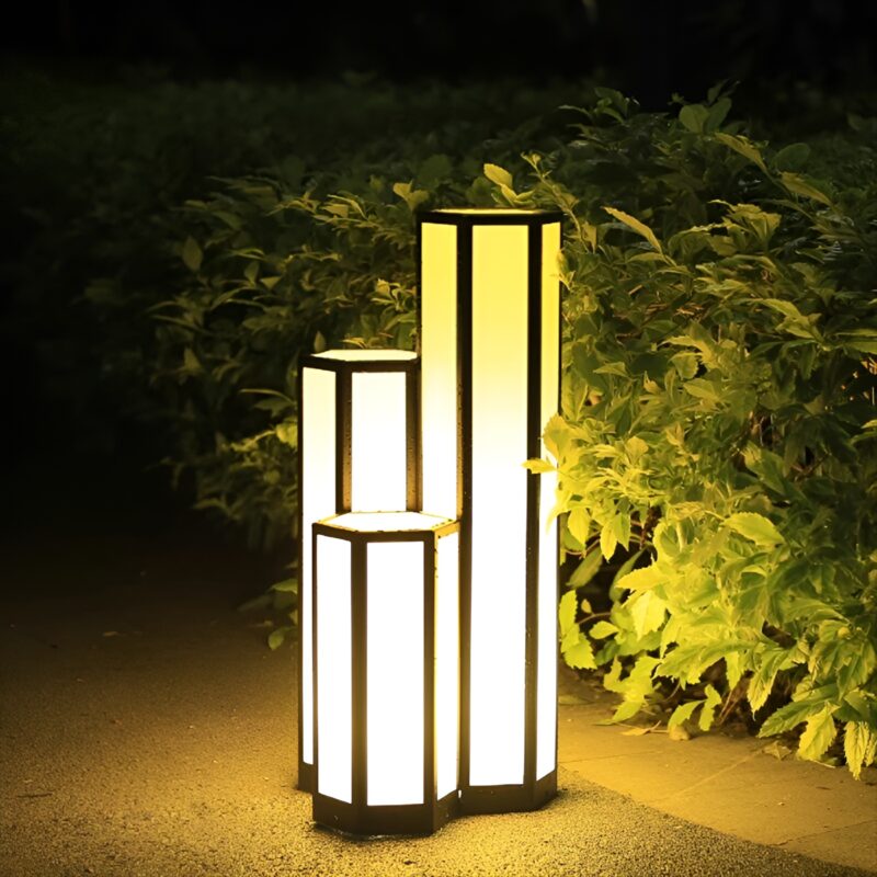 Đèn trụ lục giác chiếu sáng sân vườn phong cách Ý YG6026 1