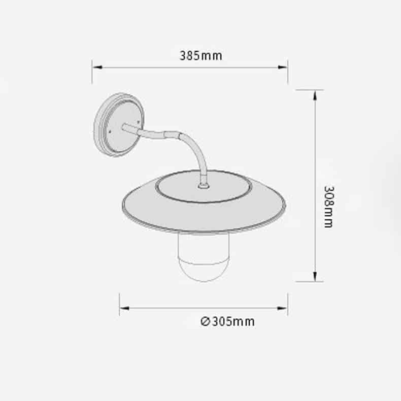 Đèn tường năng lượng mặt trời cổ điển UME715 19