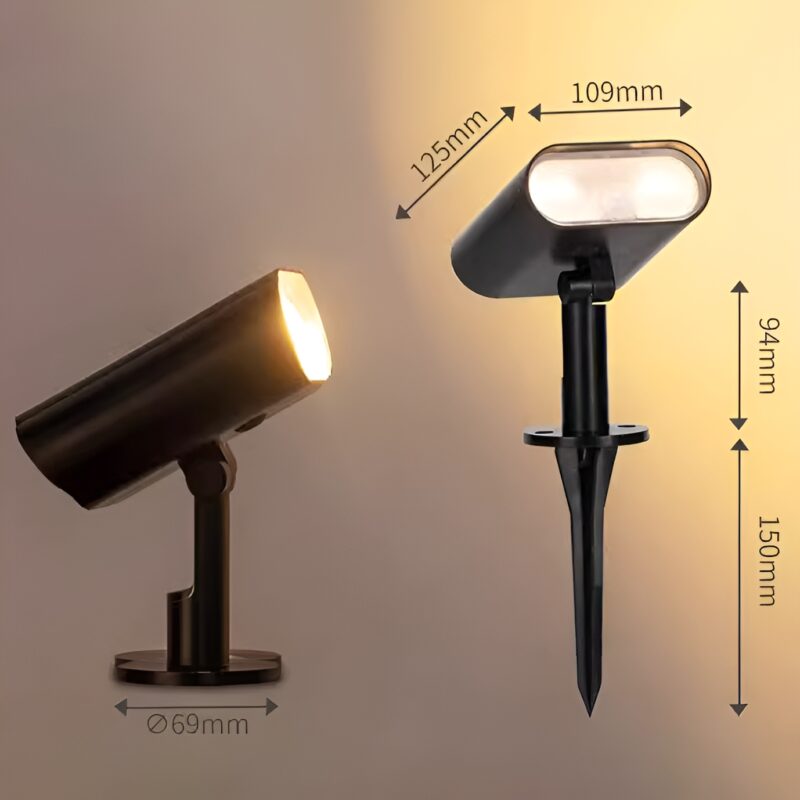Đèn led cắm cỏ sân vườn lượng mặt trời ME6845 5