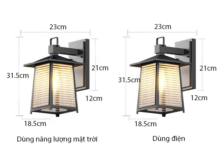 Đèn tường trang trí lối đi ban công WL1687 12