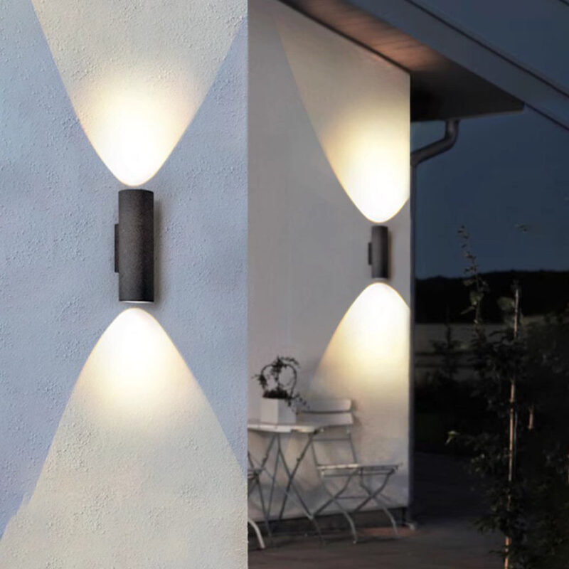 Đèn tường xi măng hắt sáng hai đầu G2204 6