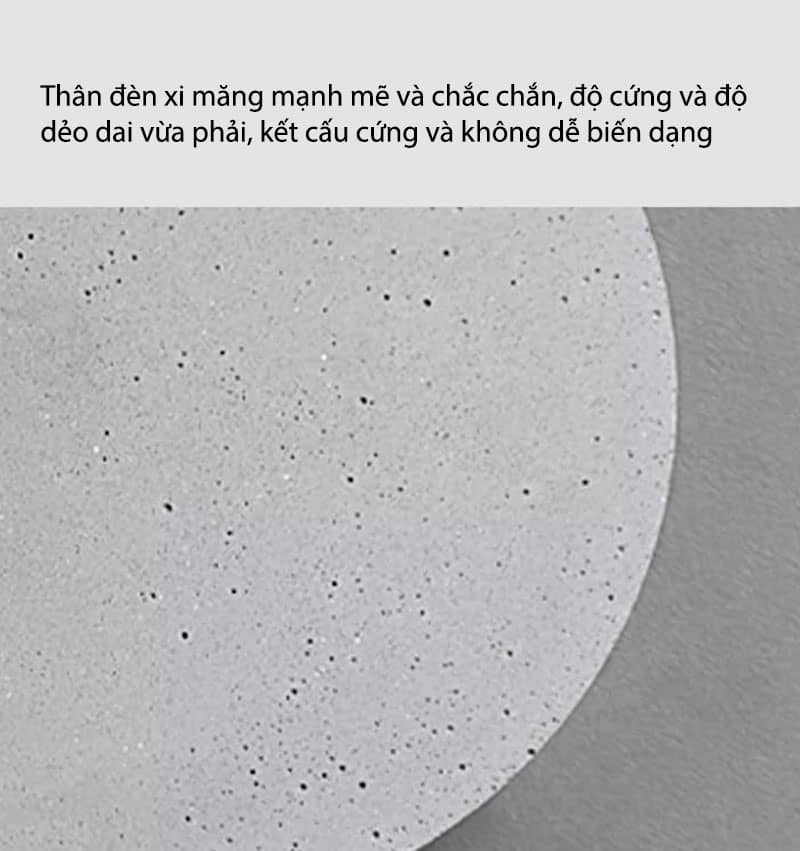 Đèn xi măng trang trí ngoài trời hình mặt trăng SQ07 20