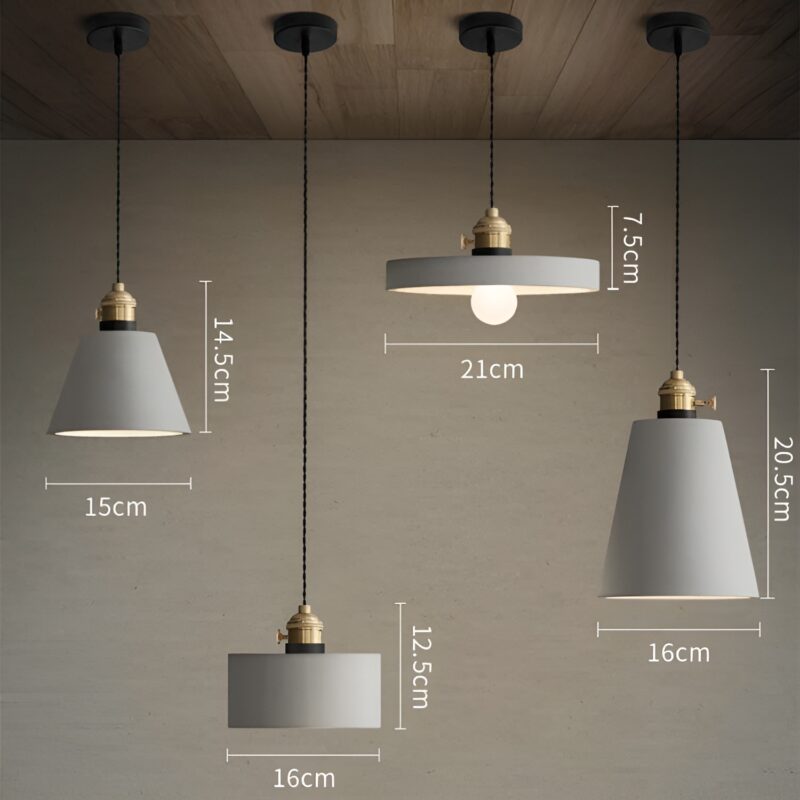 Đèn xi măng trang trí nội thất Retro AD014 6