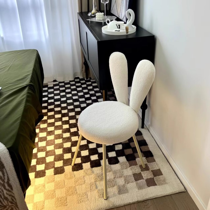 Ghế Rabbit Chair đệm lông cừu sang trọng BC6777 9