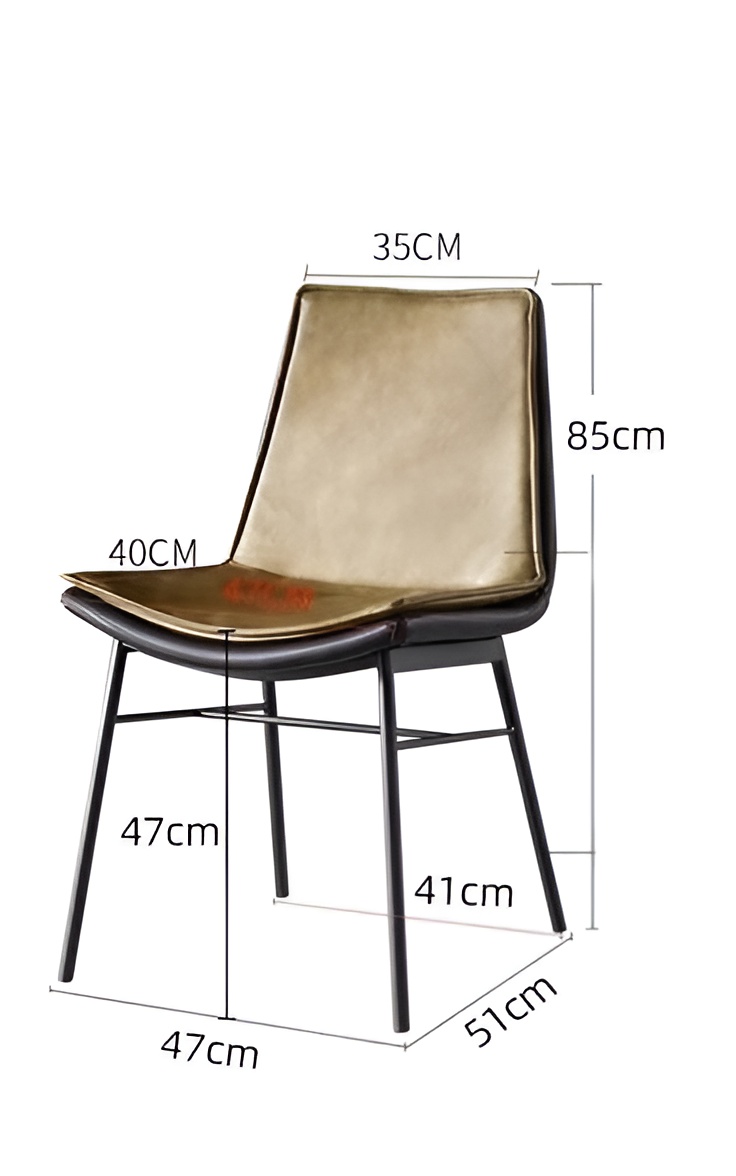 Ghế ăn bọc da sang trọng kiểu Ý AL7202 13