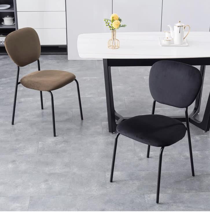 Ghế ăn bọc nệm da phong cách Bắc Âu YFS9858