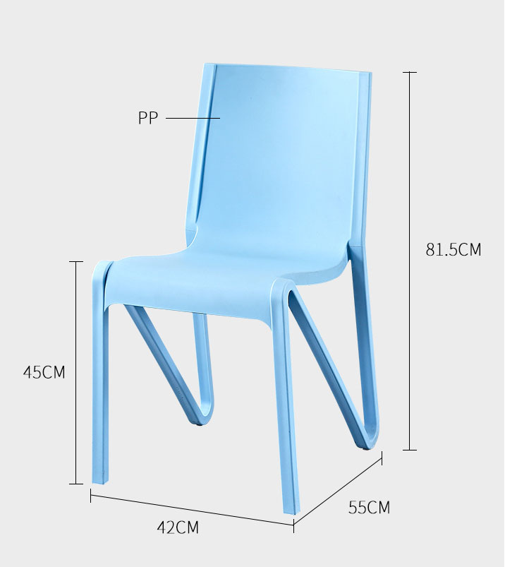 Ghế ăn đúc nhựa PP phong cách tối giản BHF395 21