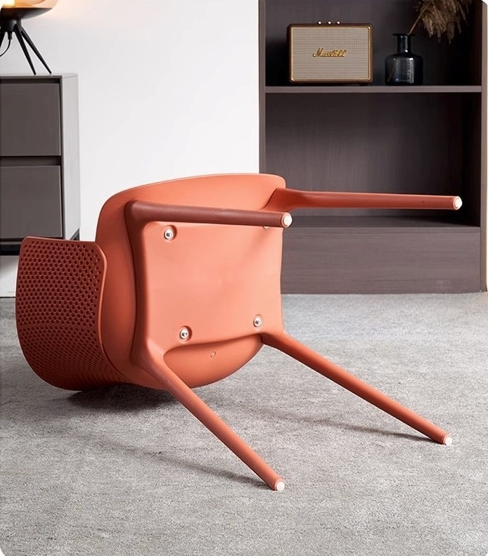 Ghế ăn đúc nhựa tựa lưng cong sáng tạo F832 10