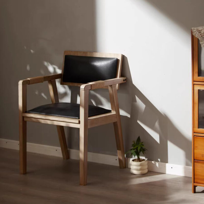 Ghế ăn khung gỗ lưng họa tiết thổ cẩm HEA815 1