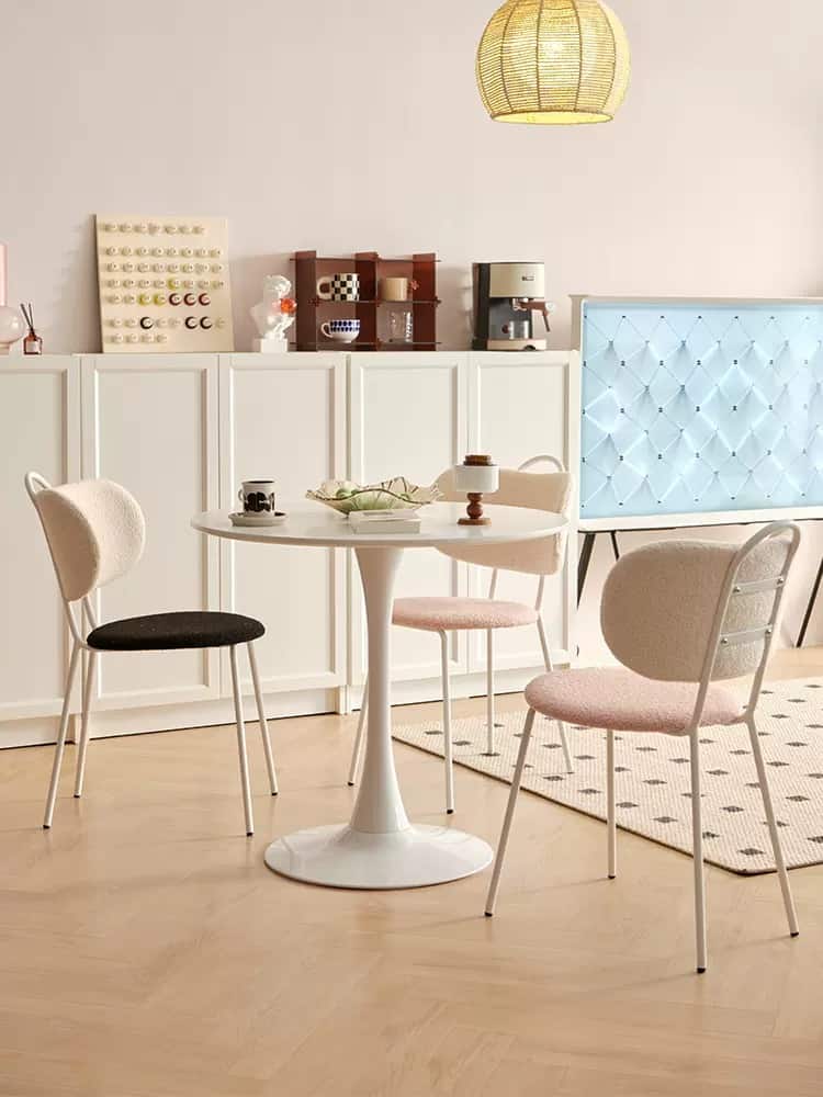 Ghế ăn lông cừu phong cách Bắc Âu BT7117 9