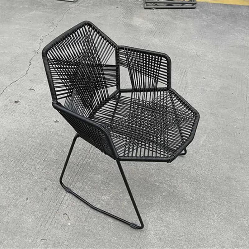 Ghế ăn ngoài trời dệt mây kiểu Bắc Âu TS7223 10