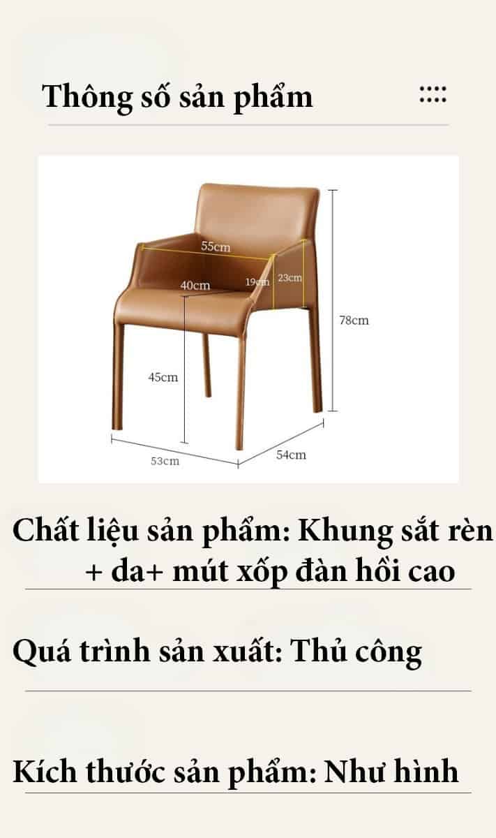 Ghế ăn phong cách Bắc Âu sang trọng FB8610 13