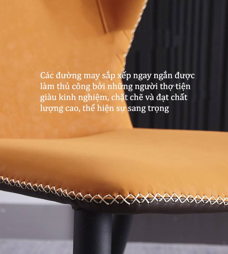 Ghế ăn tựa lưng cánh bướm phối màu sang trọng PSQ9116 19