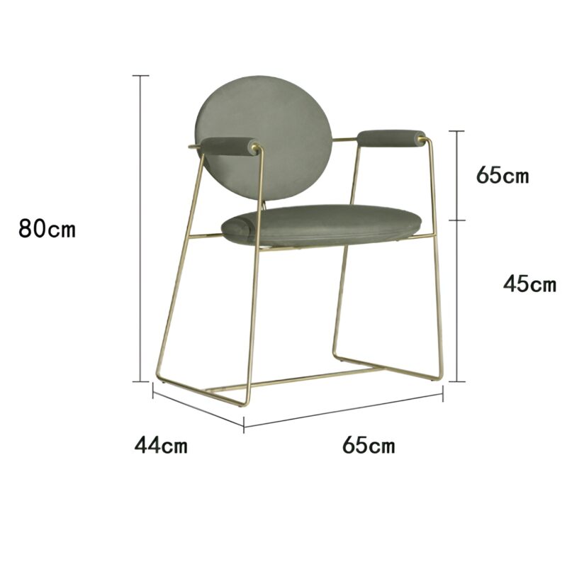 Ghế bàn ăn đàm phán khung kim loại kiểu Ý DG6387 3