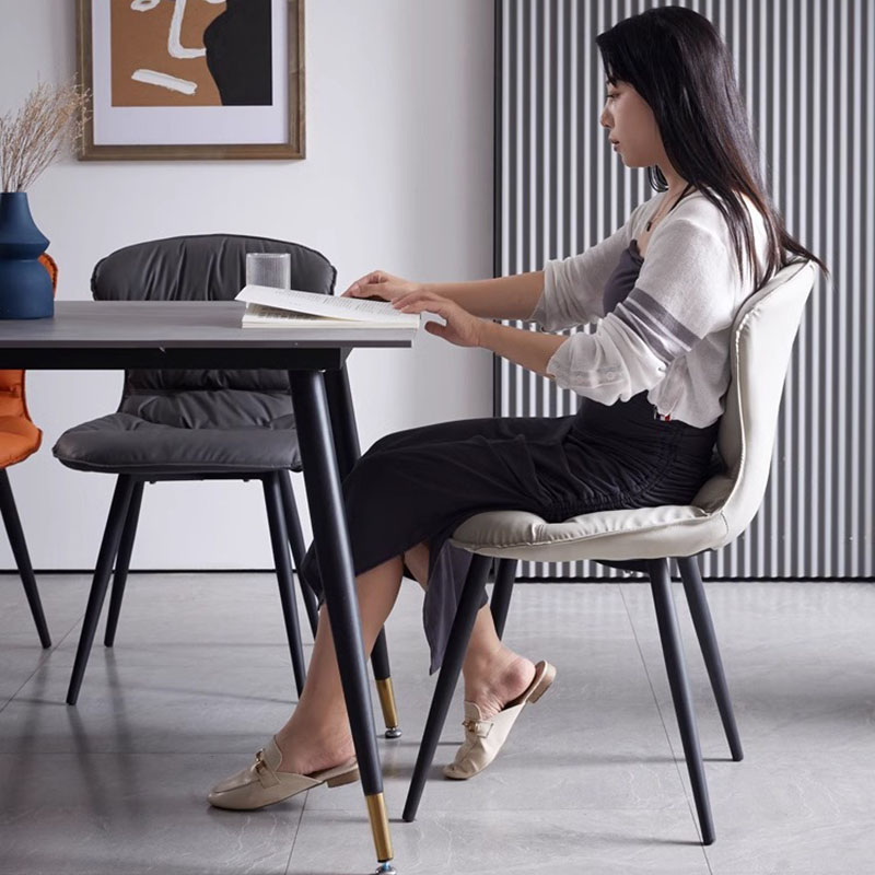 Ghế bọc da nhập khẩu Nordic Dining Chair YN6165 10