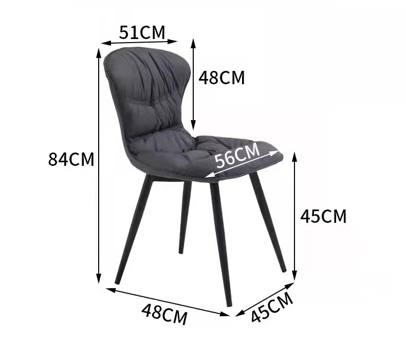 Ghế bọc da nhập khẩu Nordic Dining Chair YN6165 16