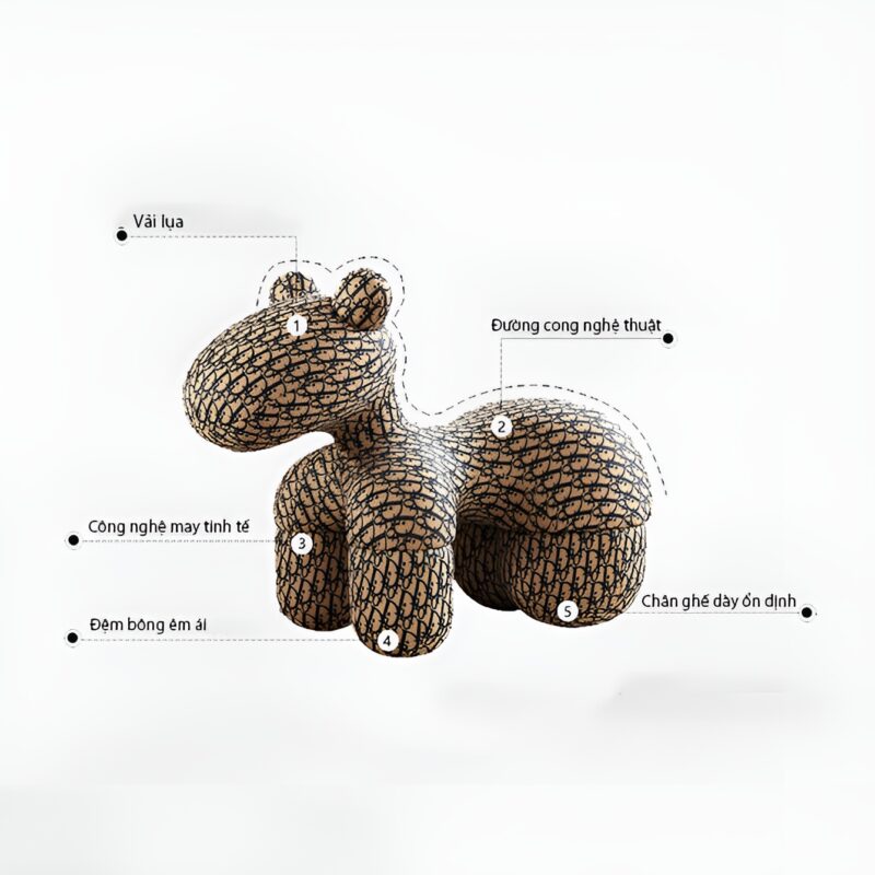 Ghế đôn thư giãn Pony Chair trang trí phòng PC875 6