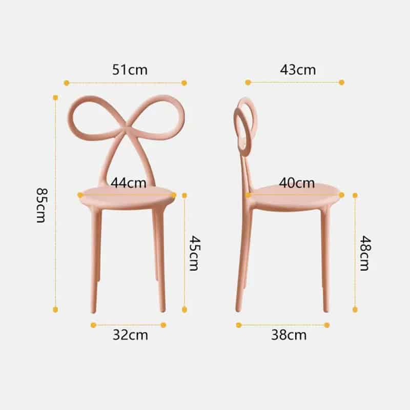 Ghế ngồi trang điểm hình cánh bướm decor MS899 15