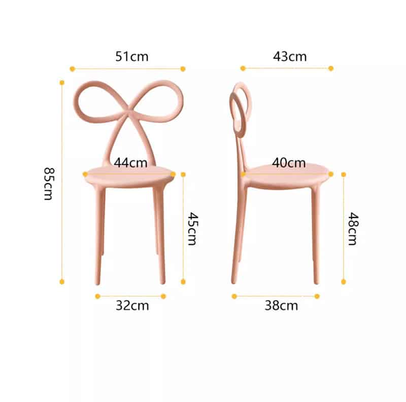 Ghế ngồi trang điểm hình cánh bướm decor MS899 16