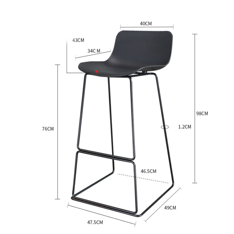 Ghế quầy bar ngoài trời tối giản sang trọng OW240 7
