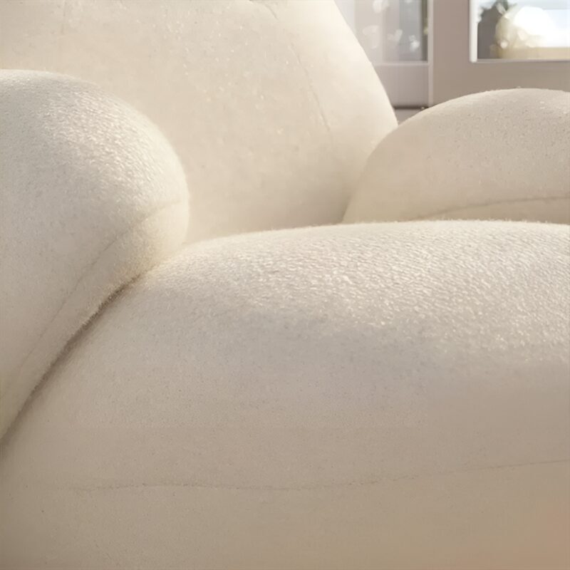 Ghế sofa bập bênh thư giãn bọc nhung cừu kèm đôn SF019 7