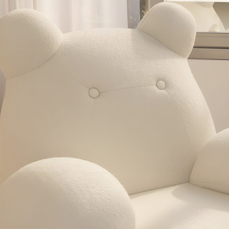 Ghế sofa bập bênh thư giãn bọc nhung cừu kèm đôn SF019 3