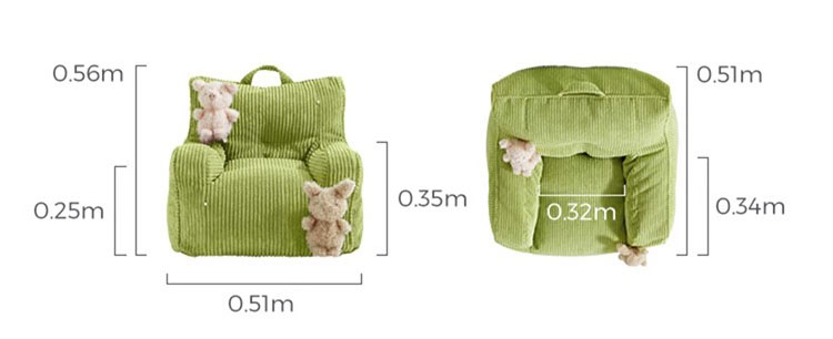 Ghế sofa đơn lười thư giãn hình tai mèo TDY58A 26