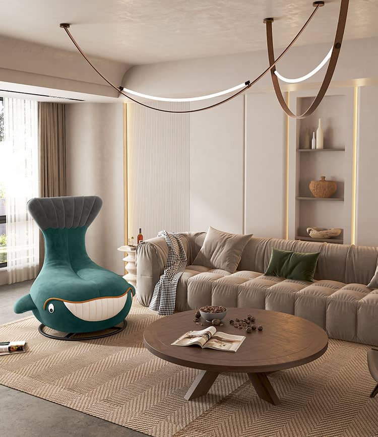 Ghế sofa baby shark đế xoay 360 độ TM132 7