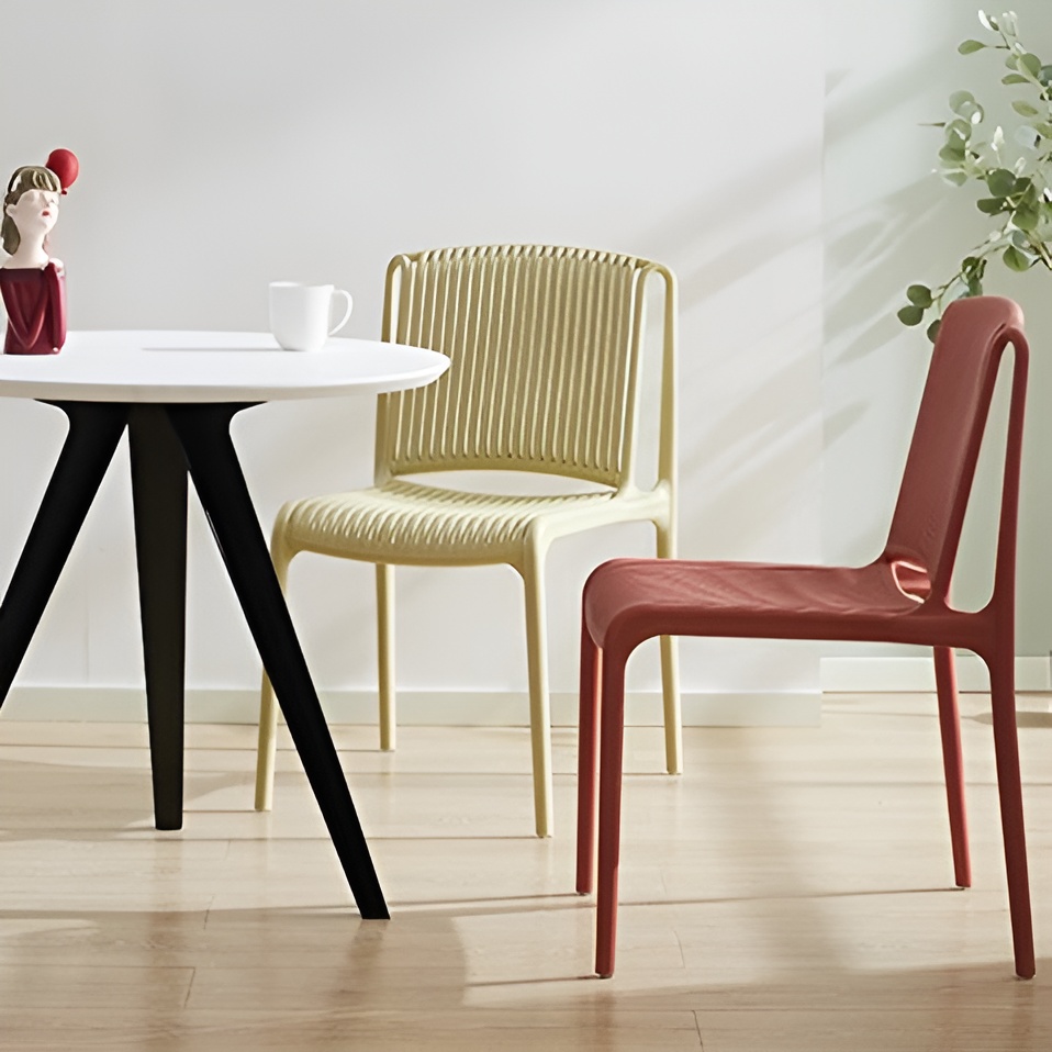 Ghế ăn lưng sọc phong cách Châu Âu F2087 9
