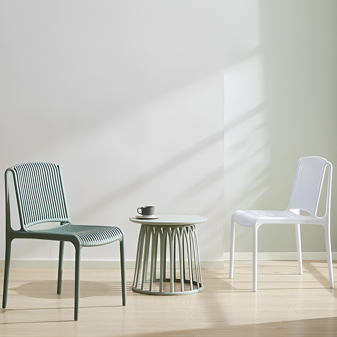 Ghế ăn lưng sọc phong cách Châu Âu F2087 8