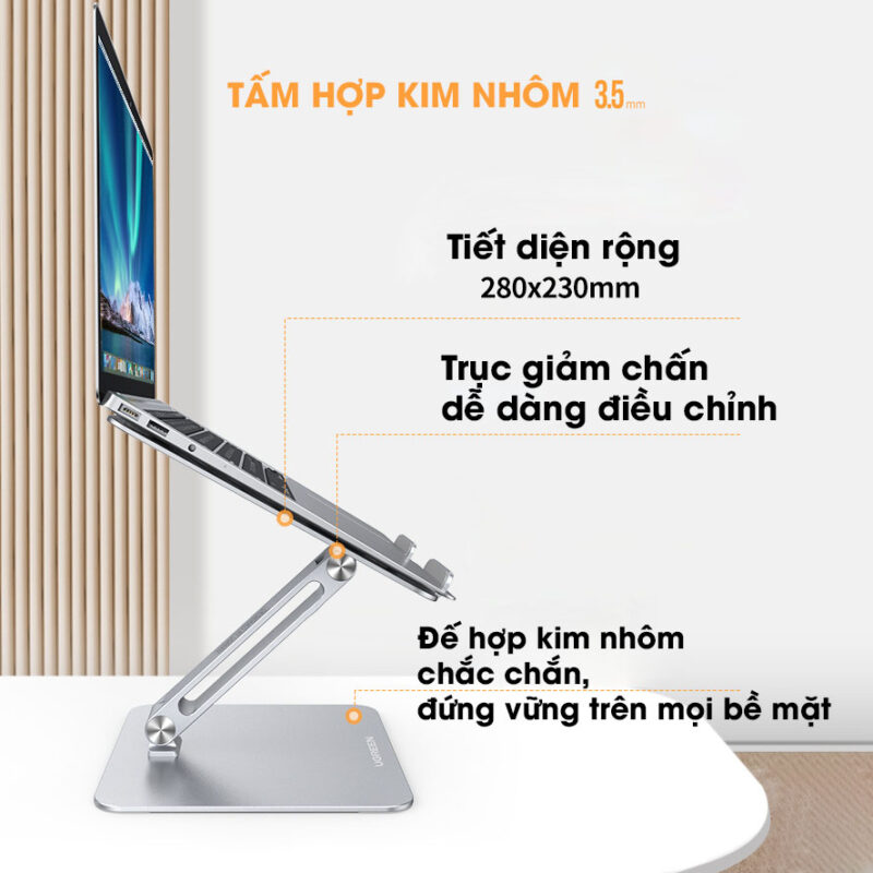 Giá đỡ laptop tích hợp USB Hub LP339 3