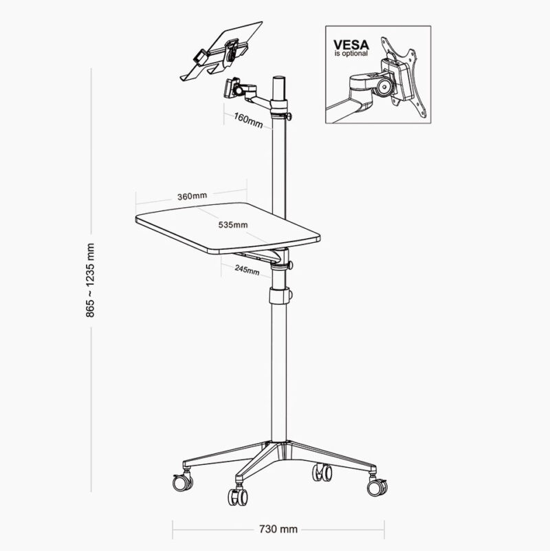 Giá treo màn hình di động đa năng UT6697 6