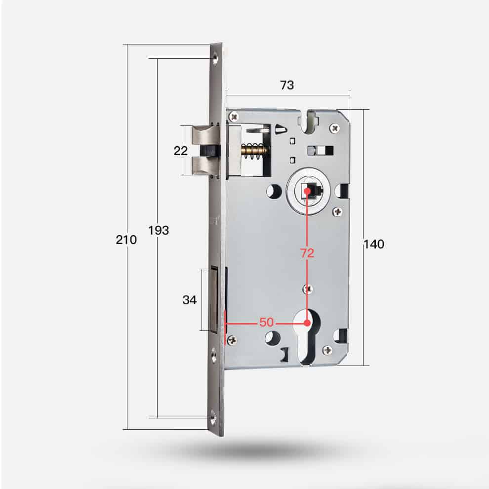 Khóa cửa phân thế hợp kim kẽm tối giản SID8217 16