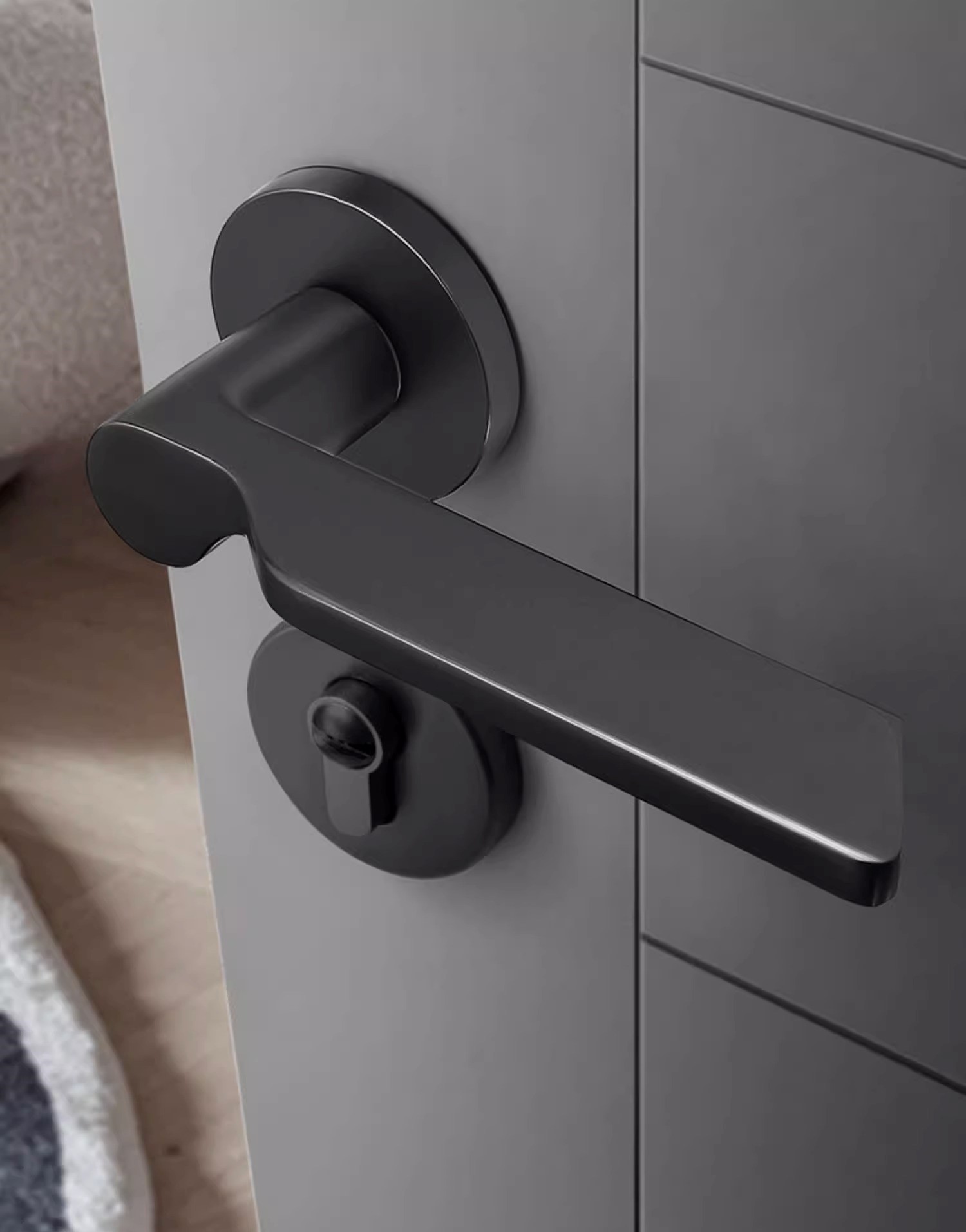 Khóa cửa phân thể hợp kim kẽm tối giản YJ7701 5
