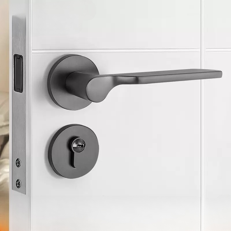Khóa cửa phân thể hợp kim kẽm tối giản YJ7701 11