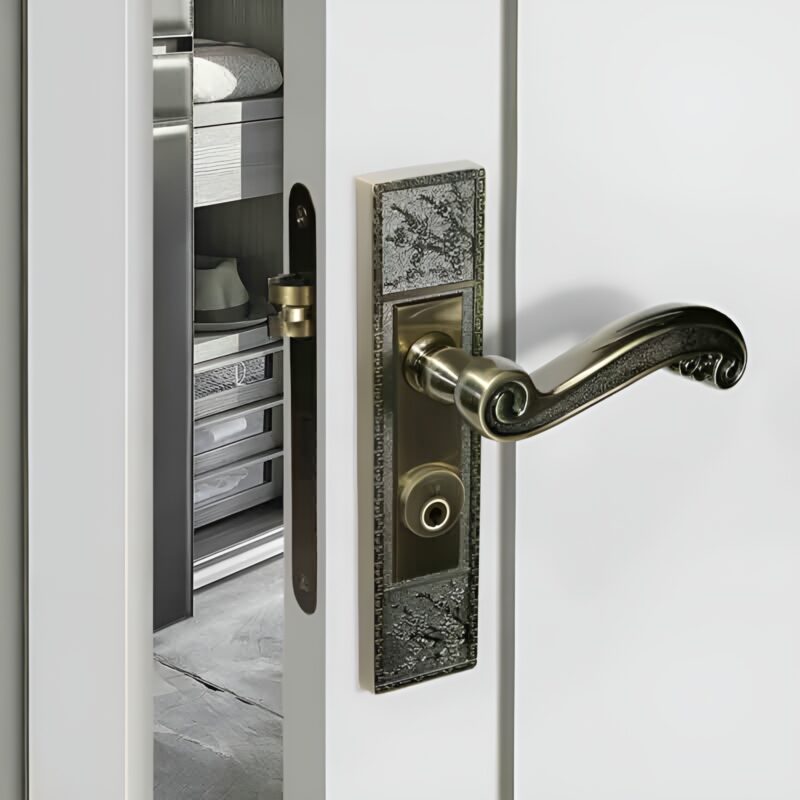 Khóa cửa phòng khách hợp kim kẽm kiểu cổ điển DG6934 1